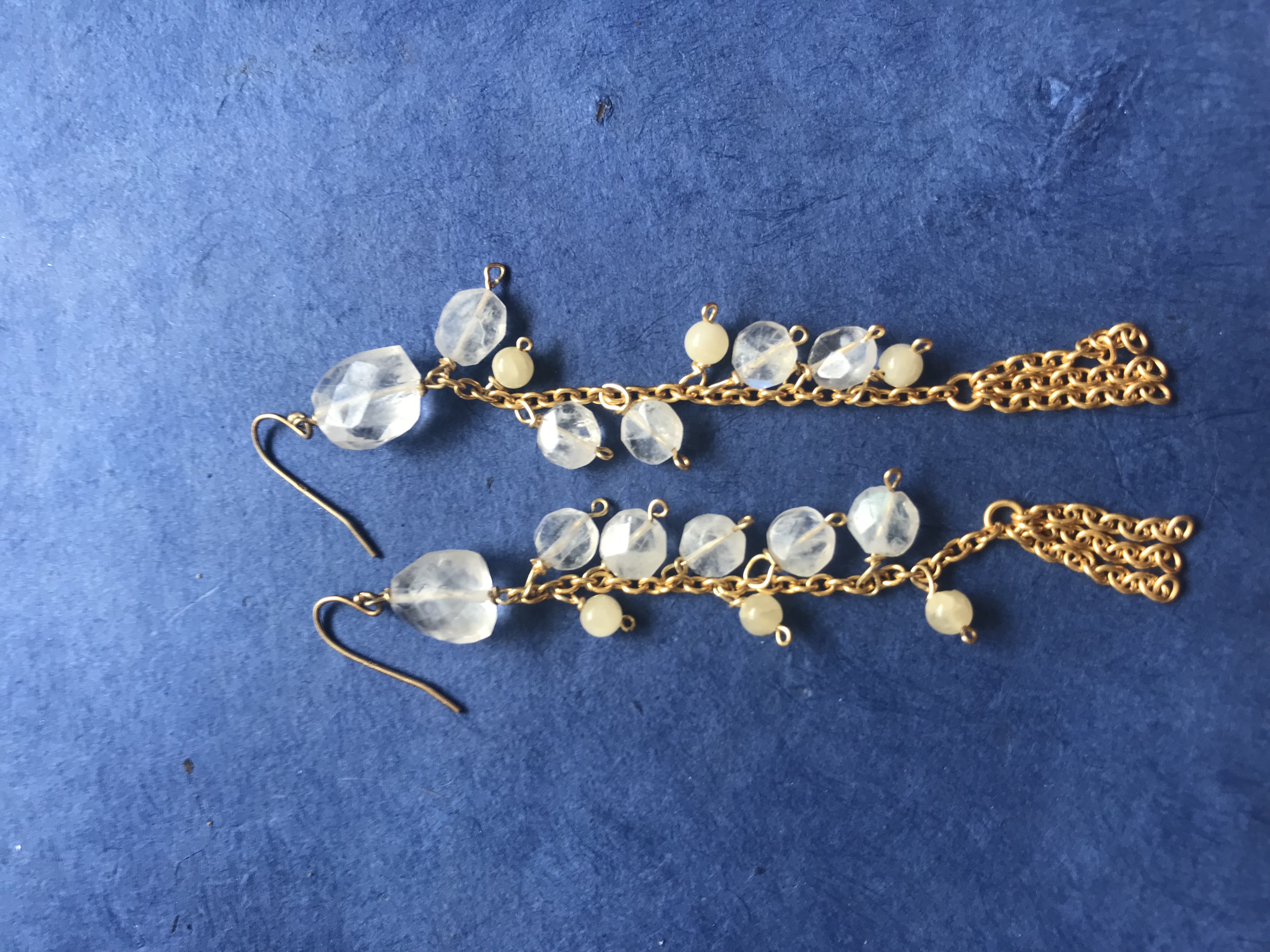 Aquamoonstone Tassels